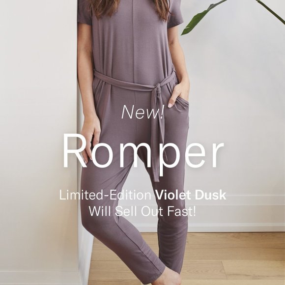 Knix Romper in Violet Dusk with Pockets NWT - Picture 3 of 6